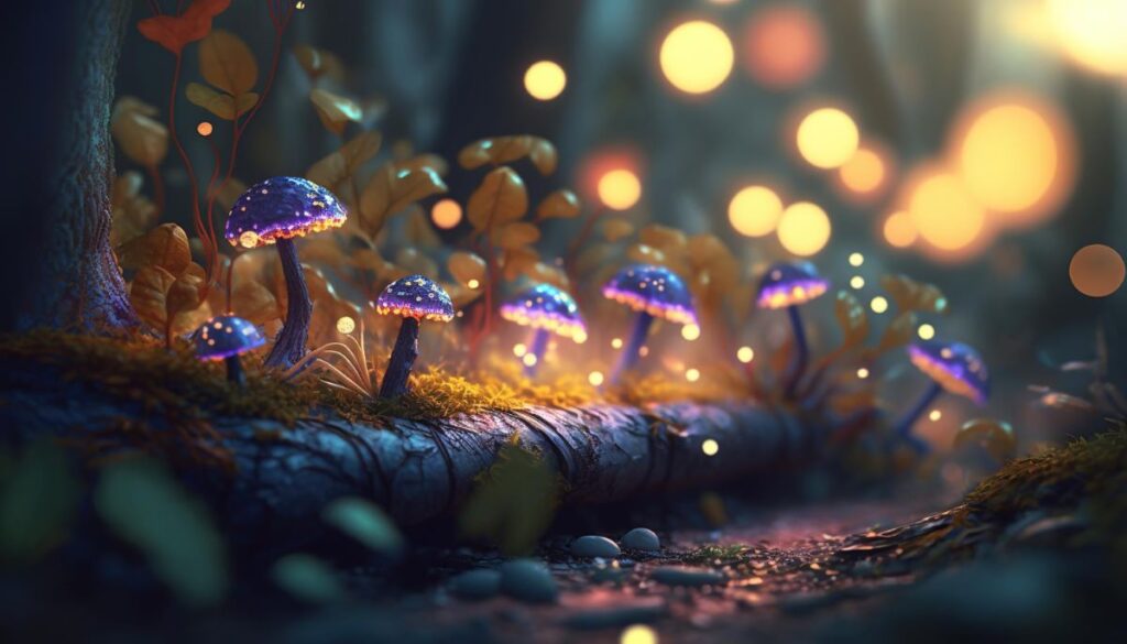 beautiful and magical mushrooms books inspired by Alice in Wonderland